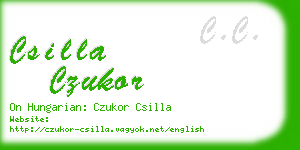 csilla czukor business card